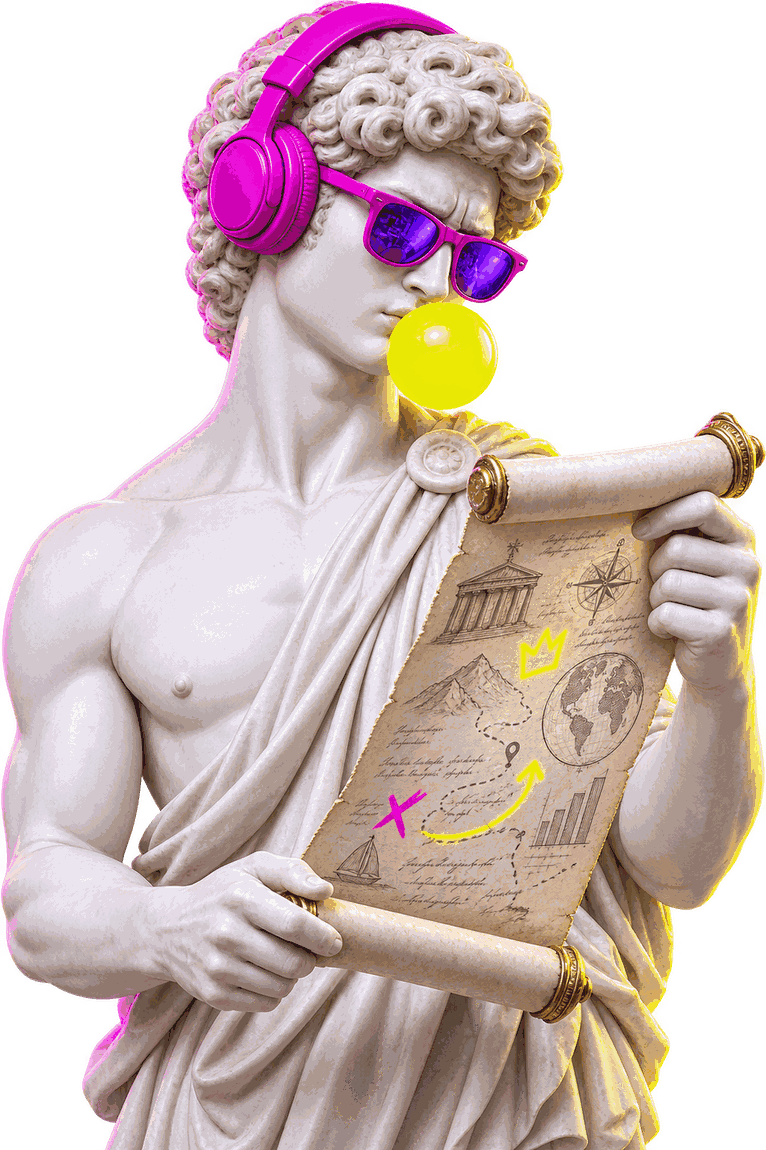 Statua koja predstavlja marketing strategiju — Community Media